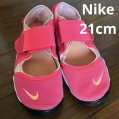 レジャーに♪NIKE リフト サンダルピンク 21cm マジック式で脱ぎ履き簡単のサムネイル