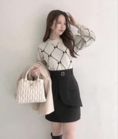 MAJESTIC LEGON プチリボンビジューニット ニットのサムネイル