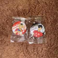 ハイキュー 缶バッジ 孤爪研磨 黒尾鉄朗 2点セット くら寿司のサムネイル