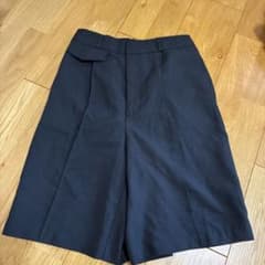 GU タックハーフパンツ 黒 ブラック 半ズボン レディース ショートパンツ