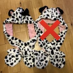 ディズニー ダルメシアン柄 フード付きキャップ　1つのサムネイル