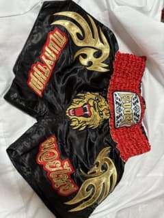 FLORY Martial Arts Shorts, Size Small, Black/Red
