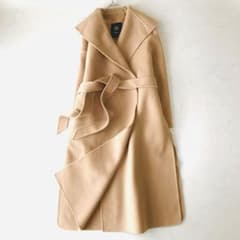 ドゥロワー ショールカラー リバーコート ダブルフェイス ベルト