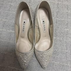 DIANA パンプス グリッター ラメ 21.5cmのサムネイル