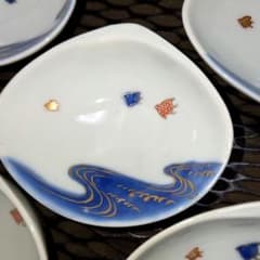 深川製磁　染付波千鳥　醤油皿　豆皿　5枚 m62878414024_1.jpg?1778382657