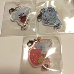 BT21 KOYA 연결 아크릴 참 딸기 초콜릿 인어