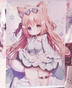 m*u様 桃豆こまもち　こまこ　B2タペストリーのサムネイル