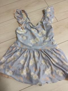 petite main女の子用フリル花柄ワンピース水着のサムネイル