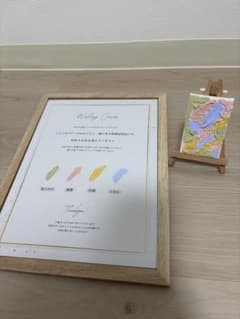 結婚証明書 説明ボード セットのサムネイル