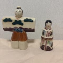 U*U様 郷土玩具 土人形 陶器人形 2体セット 昭和レトロ 民芸品 刻印ありのサムネイル