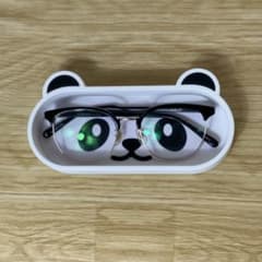 【新作・送料無料】パンダのメガネトレー 和モダン インテリア 子供用メガネにものサムネイル