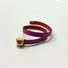 未使用 HERMES メドール アンフィニ 2重巻き ブレスレット ゴールド 