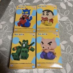 クレヨンしんちゃん　ケツだけ歩きフィギュア　vol.1 vol.2 ４個セット