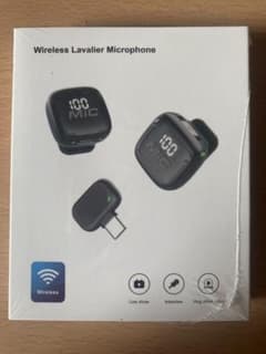 新品 ワイヤレスピンマイク 2個 iPhone/Android/PC対応のサムネイル