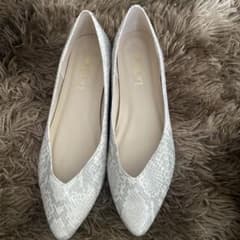 Le Talon パイソン柄 パンプス 24.5フラットシューズ - メルカリ