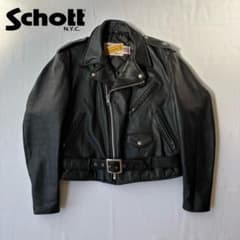 80’s Schott 613 원스터 더블 라이더스 재킷 42