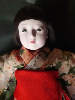 大正期 光龍斎 髪張替え（人毛）+修復済 15号52cm お着物はおまかせで