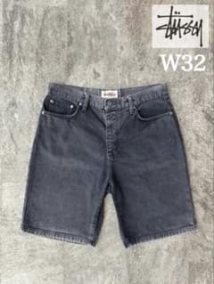 stussy big ol jean デニム ハーフパンツ ダック 黒 W32 - メルカリ