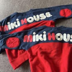 80cm MIKI HOUSE エルボーパッチ トレーナーのサムネイル