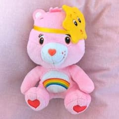 Heisei Retro Rare Care Bears Plush Toy (Pink)