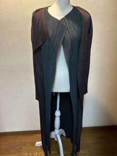 PLEATS PLEASE プリーツ加工ロングカーディガンのサムネイル