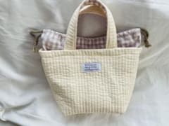 ヌビ巾着バッグ　ハンドメイドのサムネイル