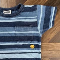 BREEZE インディゴストライプTシャツ   110  ブリーズのサムネイル