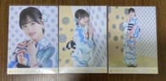 乃木坂46 生写真 山下美月 2022 浴衣 3種コンプのサムネイル