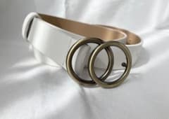 Women's belt, white