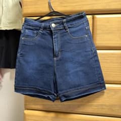 Sawary デニムショートパンツ インディゴのサムネイル