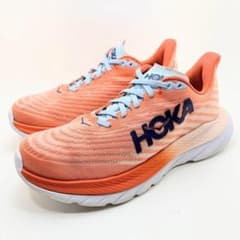 HOKA ホカ マッハ５ MACH 5 ピーチ オレンジ スニーカー 24.5 HOKA ホカ マッハ5 MACH 5 ピーチ オレンジ スニーカー 24.5 - メルカリ