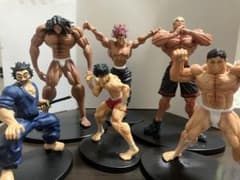 範馬刃牙　範馬勇次郎　花山薫　宮本武蔵　ジャックハンマー　ピクル　フィギュア6体 範馬刃牙 範馬勇次郎 花山薫 宮本武蔵 ジャックハンマー ピクル