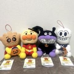 【新品】アンパンマン ころふわ わくわくハロウィンぬいぐるみ　全4種コンプセットのサムネイル