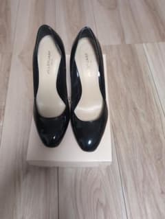 JILL STUART 黒エナメルパンプス 24cm ヒール約9cmのサムネイル