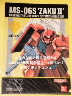 MS-06S 자쿠 II A4 클리어 파일 [기동 전사 건담 30 주년 기념