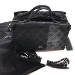 限定】M.U.L. エムユーエル キューブショルダー デニムレザーライン