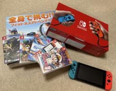 Nintendo Switch 本体＆リングフィットアドベンチャー他ソフト付のサムネイル