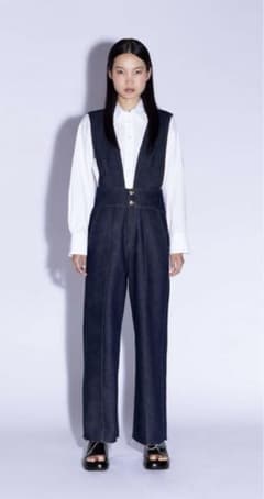 ZARA リラックスカットデニムサロペットのサムネイル