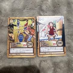 旧裏ワンピースカード カードダス ルフィ海賊団 仲間の印 ルフィ