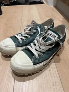 converse ALL STAR グリーン スニーカーシャークソールのサムネイル