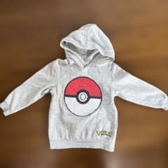 ポケモン フード付きパーカー グレーのサムネイル