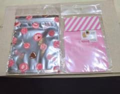 ギフト袋 2種セット チョコレート柄 ピンク マチなしのサムネイル