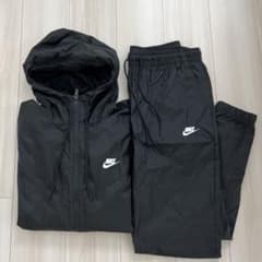 Nike 黒 ナイロンジャケット　セットアップのサムネイル