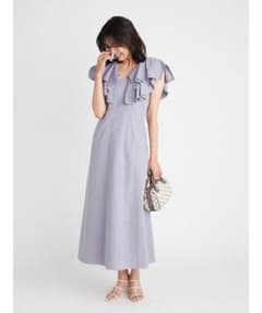 値下げしました！SNIDEL フリルカラーノースリーブワンピース　 size０のサムネイル