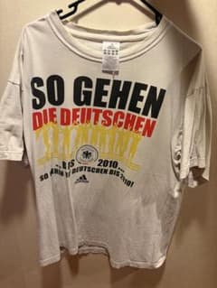 adidas ドイツ代表　Tシャツ　2010年　W杯　サッカー古着　白　XLのサムネイル