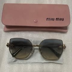 ち*る様 MIU MIU ミュウミュウ ゴールド グラデーションキャットアイ サ ち*る様 MIU MIU ミュウミュウ ゴールド グラデーションキャットアイ