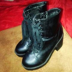 厚底ショートブーツBLACKのサムネイル