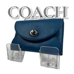 COACH コーチ レキシー ステゴザウルス コインケース カードケース 青