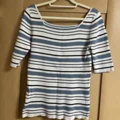 LOWRYSFARM ローリーズファーム トップス ブルー 白 レディースのサムネイル