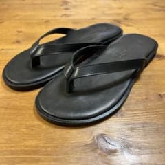 【完売品】NICOLAS LAINAS レザー トングサンダル ブラック　42